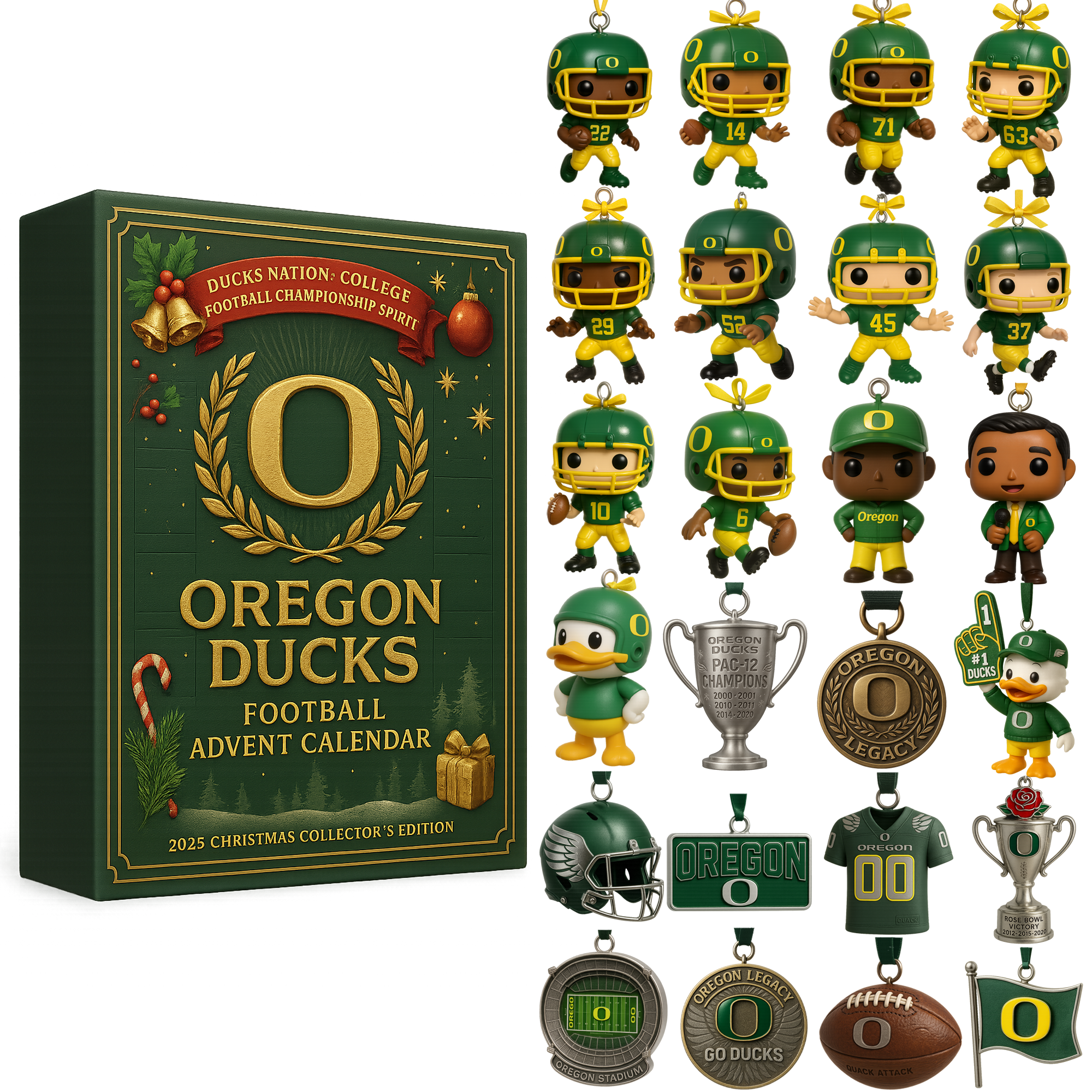 Oregon Ducks Football Advent Calendar · 2025 Christmas Collector's Edition