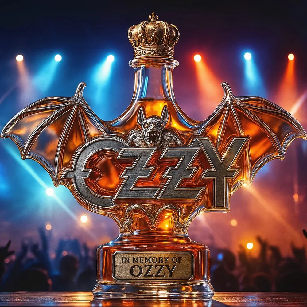 Limited edition – 2025 In Memory of Ozzy Osbourne Whiskey bottle