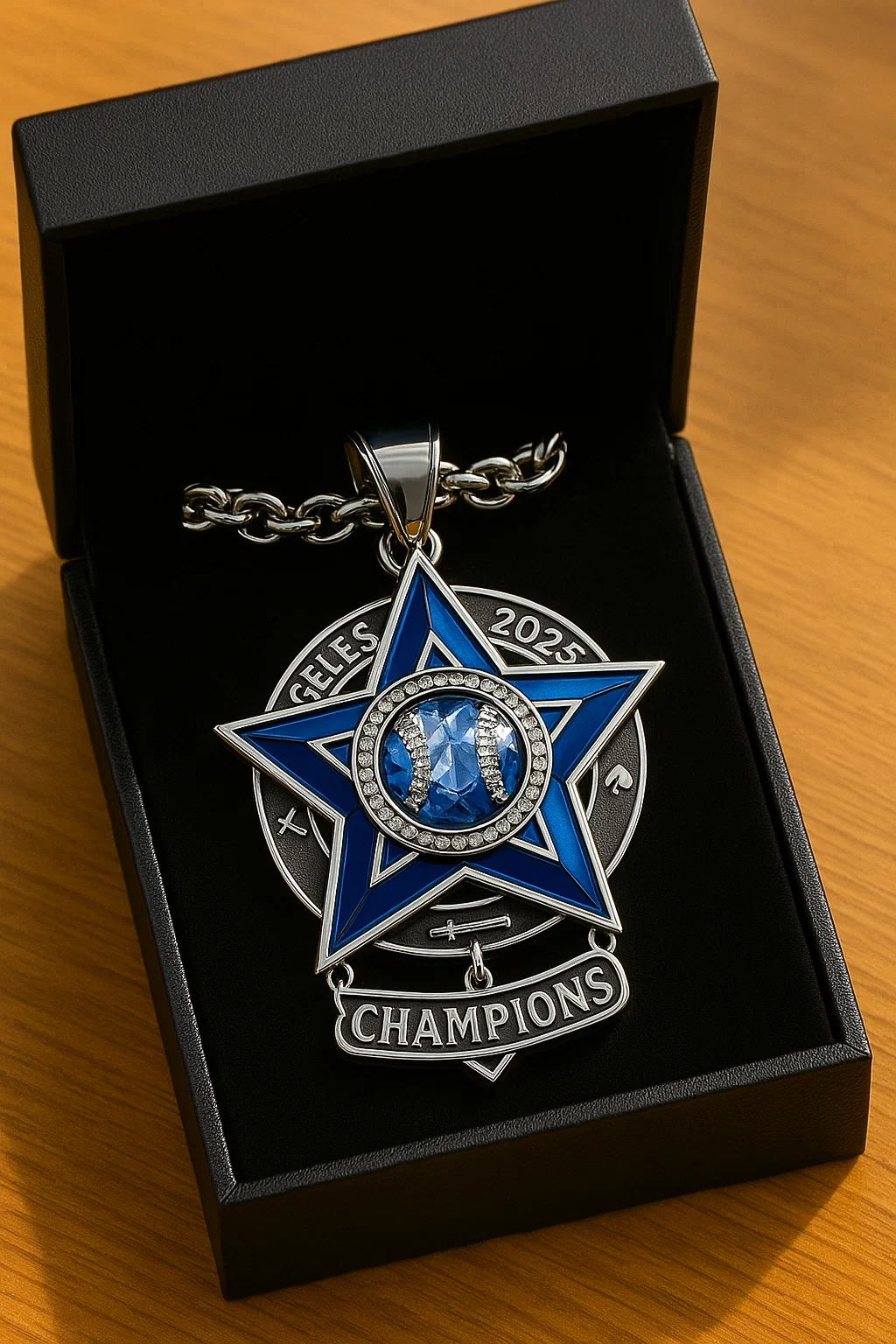 Los Angeles Dodgers 2025 Champions Star Necklace