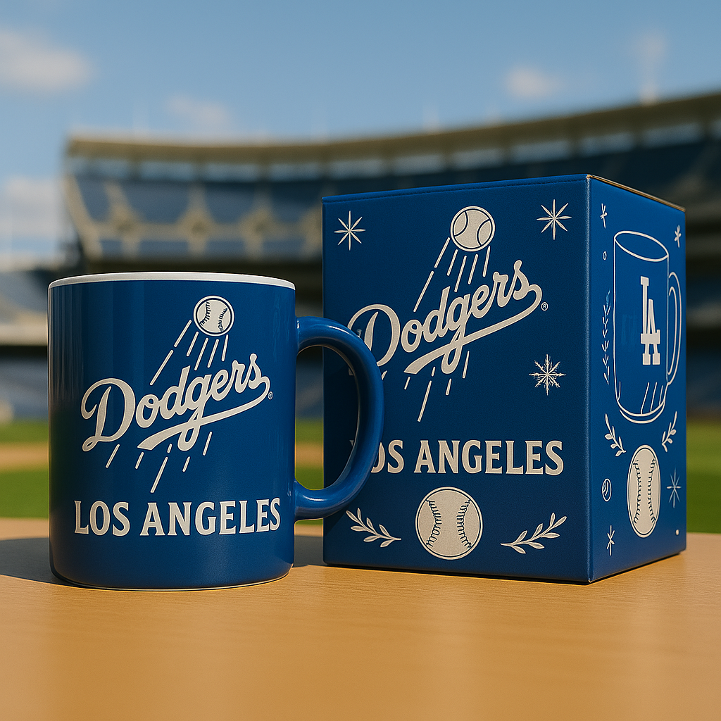Los Angeles Dodgers Classic Blue Mug Gift Set