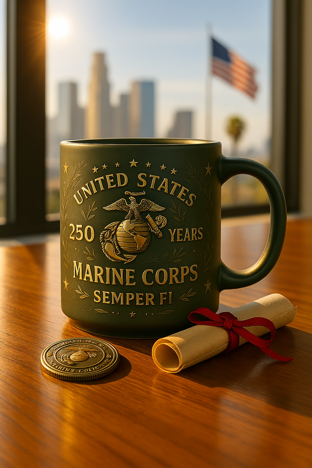 U.S. Marine Corps 250th Anniversary Commemorative Mug