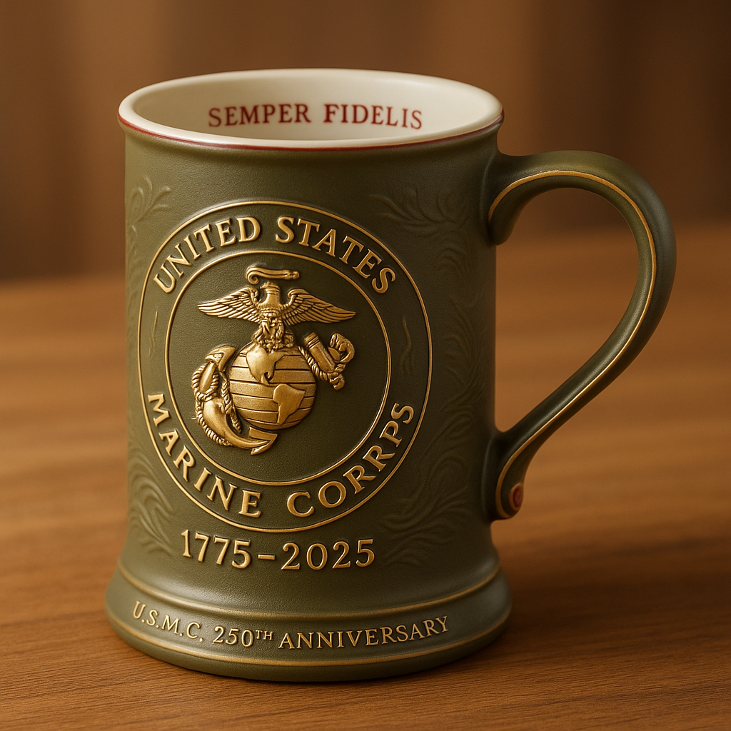 U.S. Marine Corps 250th Anniversary Heritage Edition Mug (1775–2025)