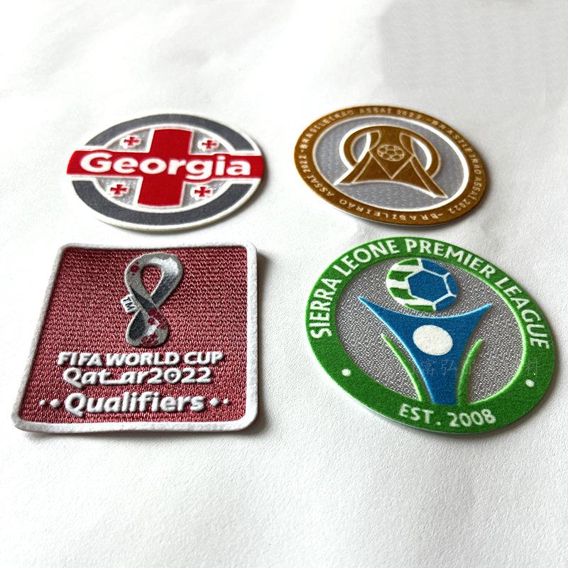 Fashion Iron-on Custom Patch Flocking Silicone Heat Transfer Label for Jersey Club