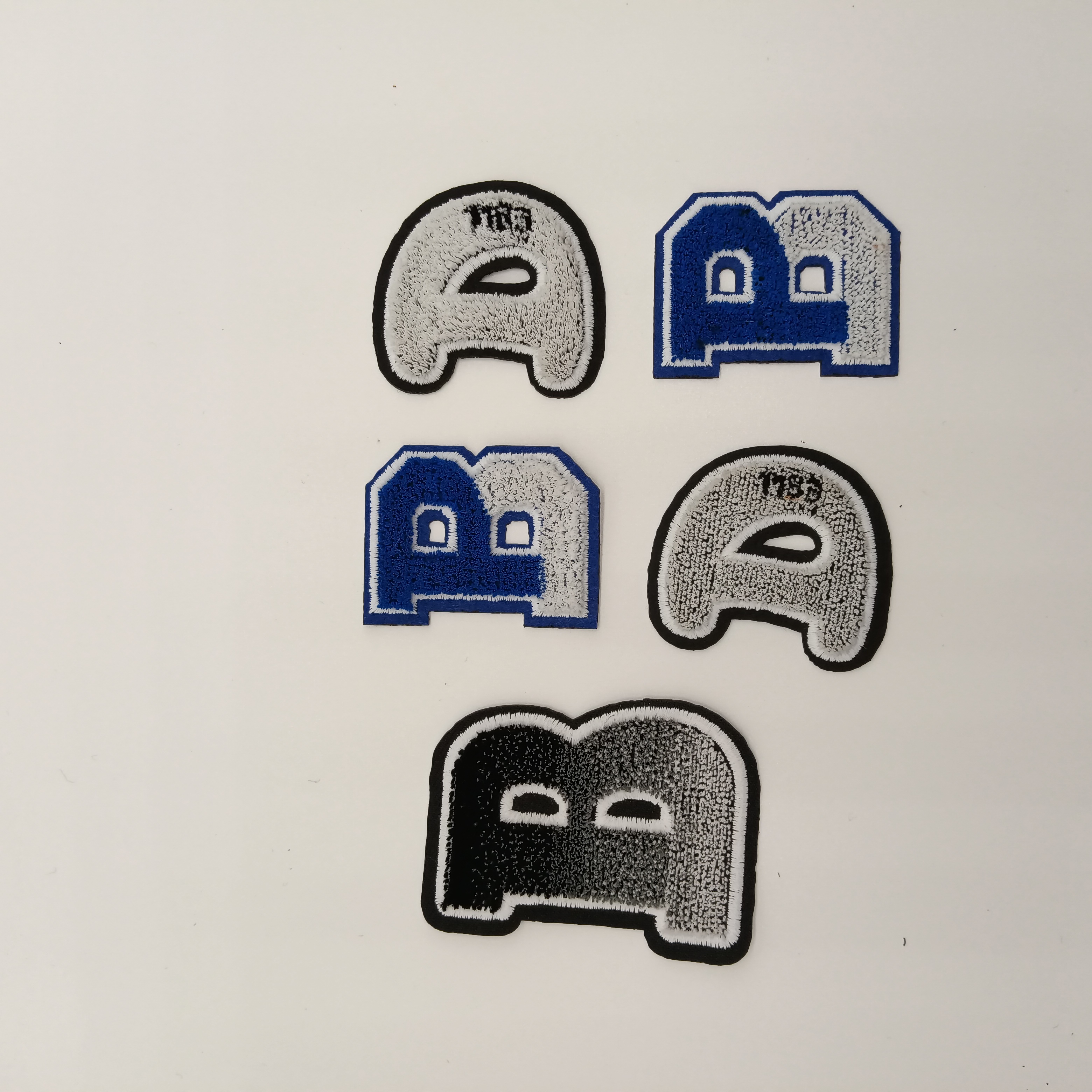 3D Textured Toothbrush Embroidery Badges Custom Iron-On Patches