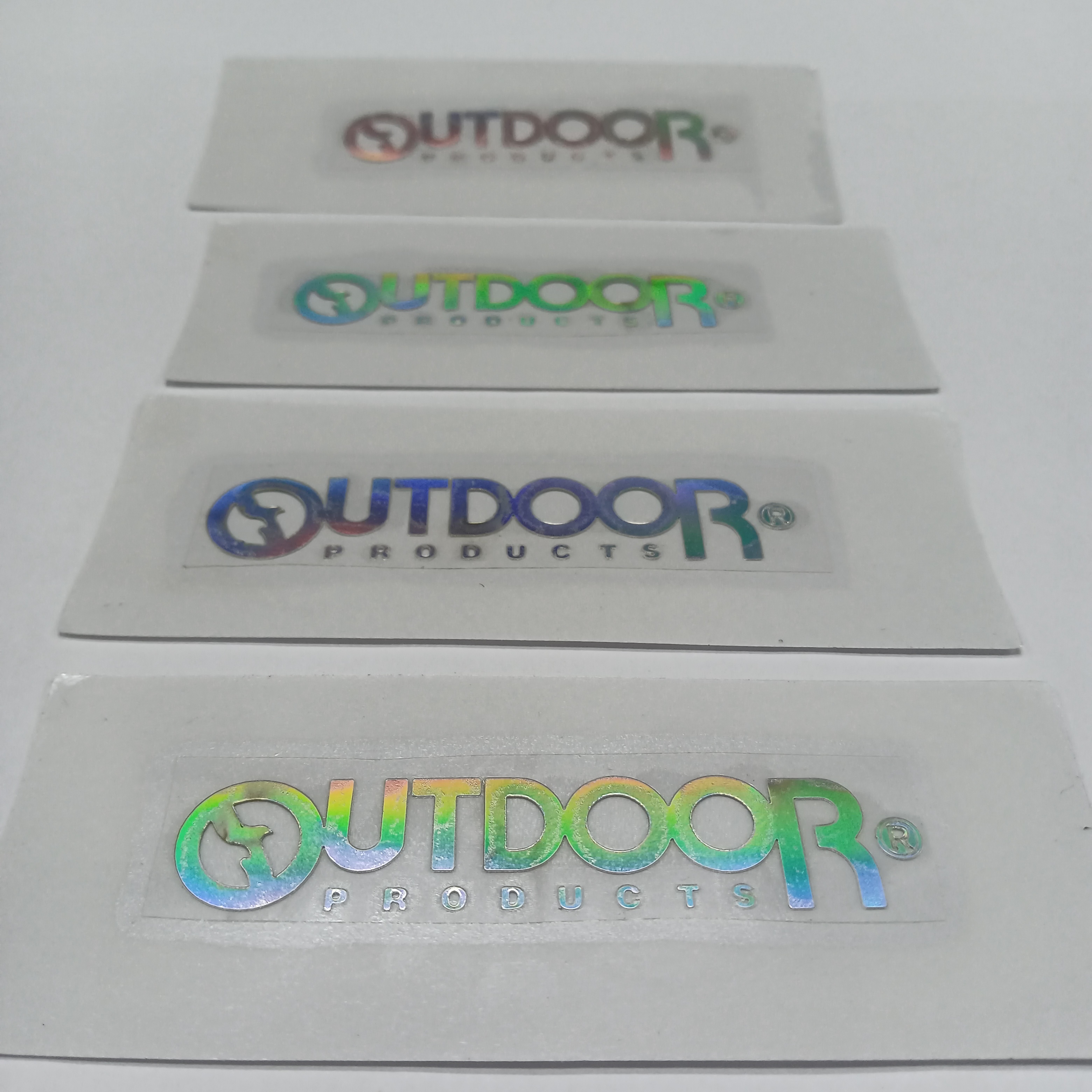 Hot Foil Stamping Holographic Self Adhesive Sticker UV Embossed Gold Foil Printing Custom Logo Stickers Transparent Label