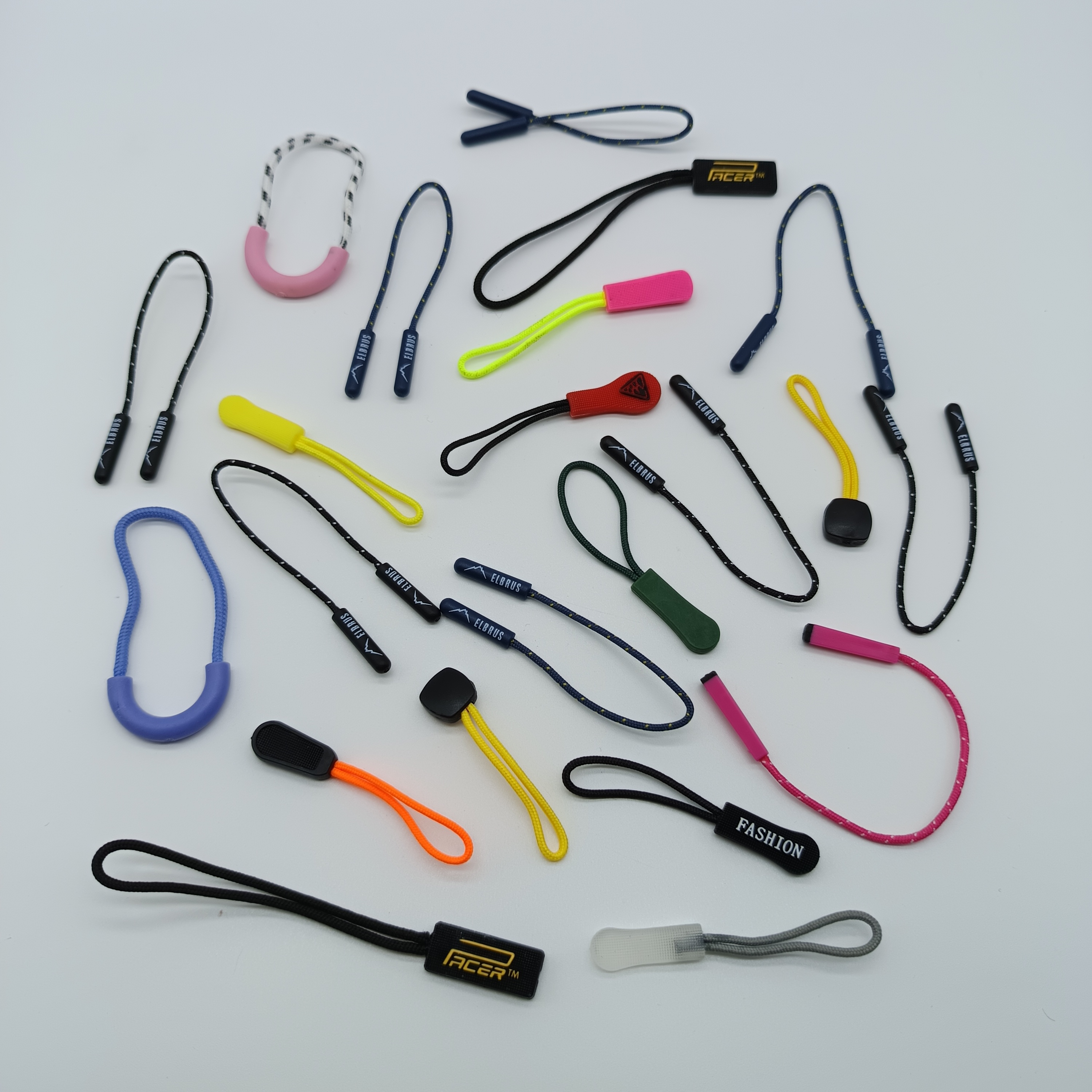 Custom Zipper Slider Zip Puller for Fashion Garment Bags - Branded Zip Accessories