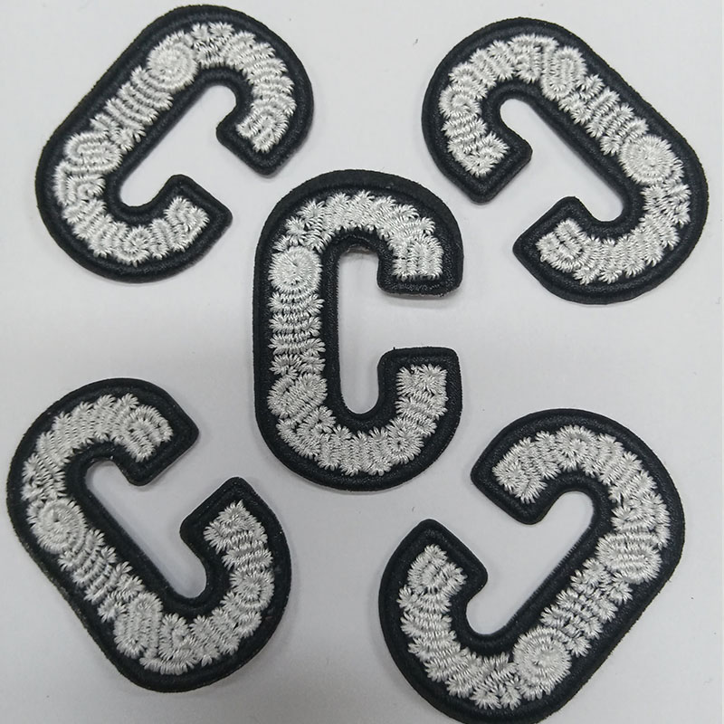 Factory Supply Custom Embroidery Stickers with Iron on Clothing Patches