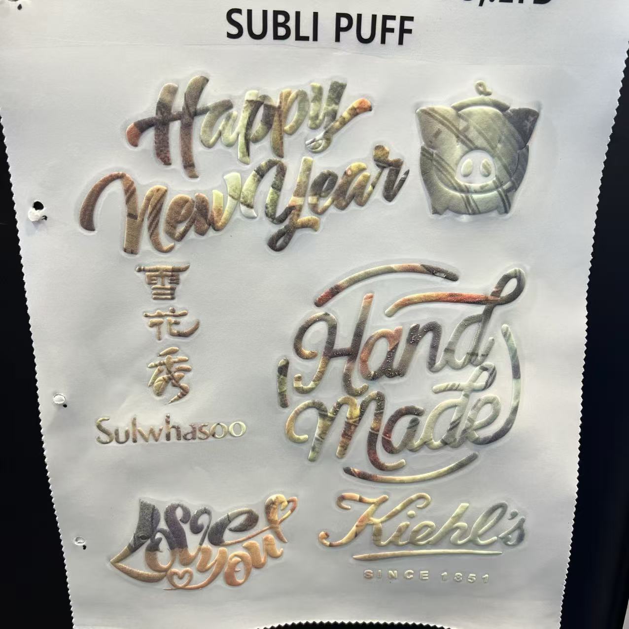 Holographic Hot-Foil + UV Emboss Custom Clear Stickers – Gold Logo, Transparent Label, Low-MOQ