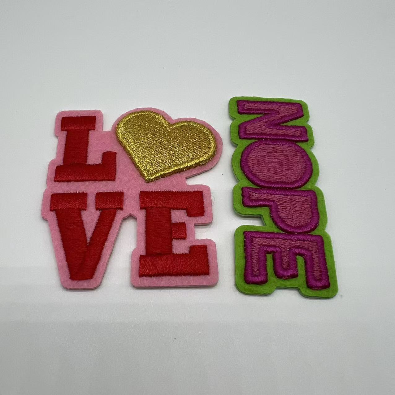 DIY Iron-On Embroidery Patches Set - Reusable Fabric Stickers for Jackets Backpacks Hats