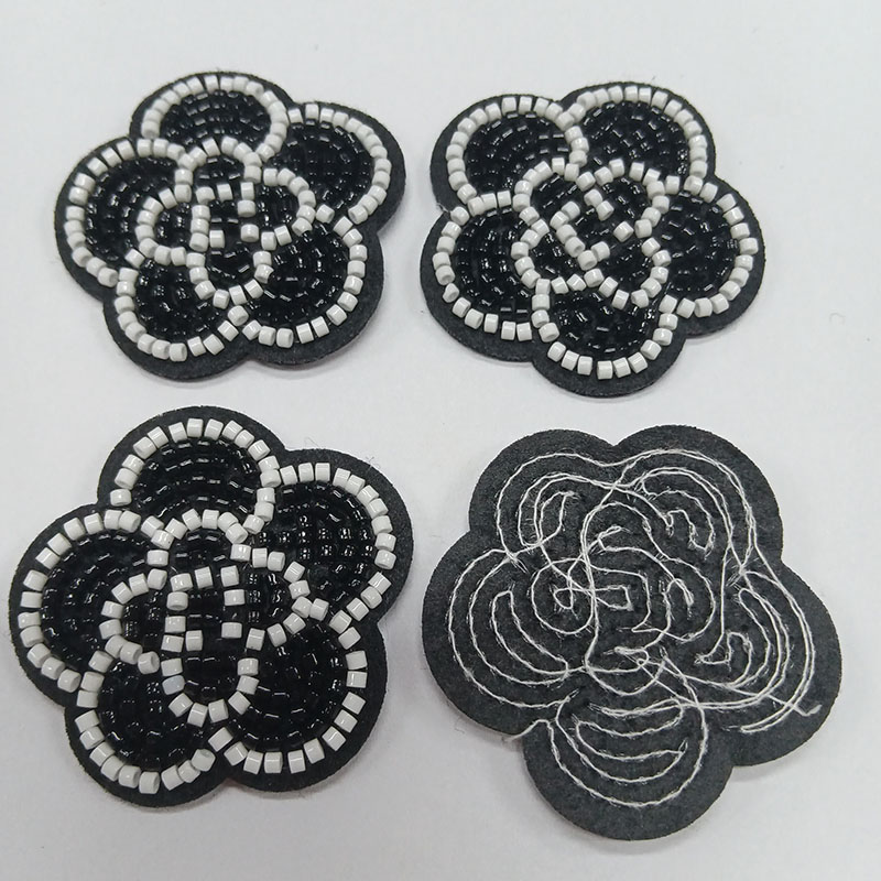Premium Beaded Embroidery Patches - Sparkle 3D Decorative Iron-On Badges