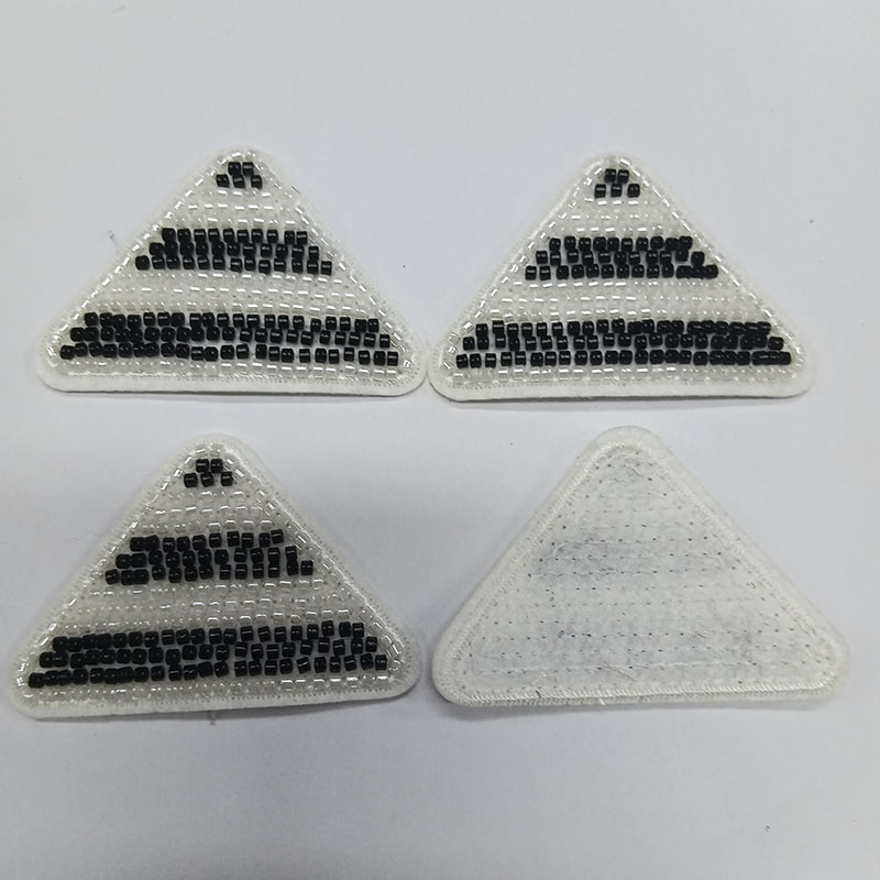 Luxury Beaded Embroidery Badges Sparkle 3D Iron-On Decor Patches