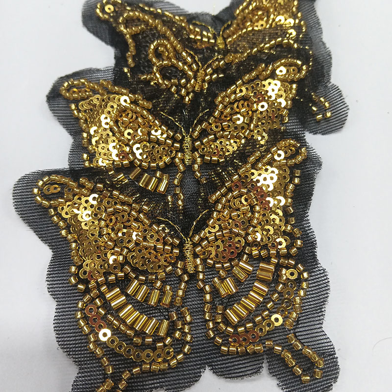 Premium Sequin Embroidery Patches - Sparkle Decorative Iron-On Badges for Clothing