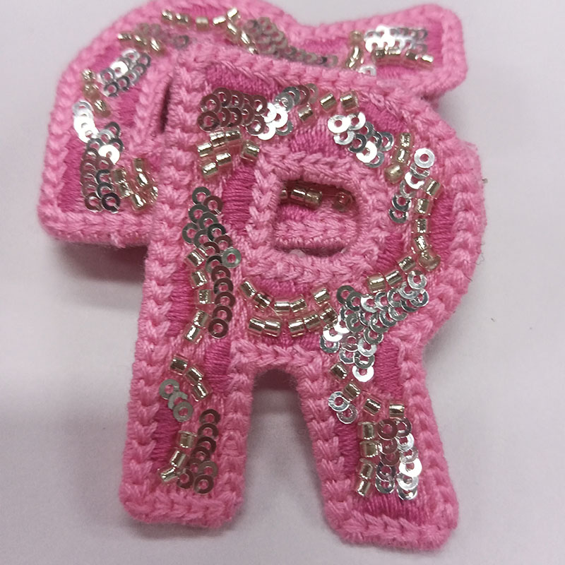 3D Sequin-Embroidered Logo Patch – Rainbow Sparkle