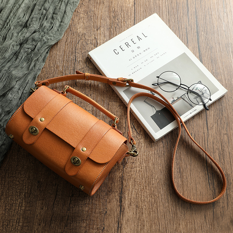Colette Dual-Strap Barrel Bag