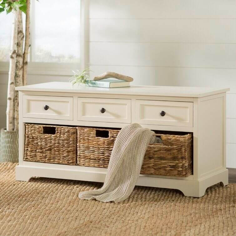 Kaler Drawers Storage Bench