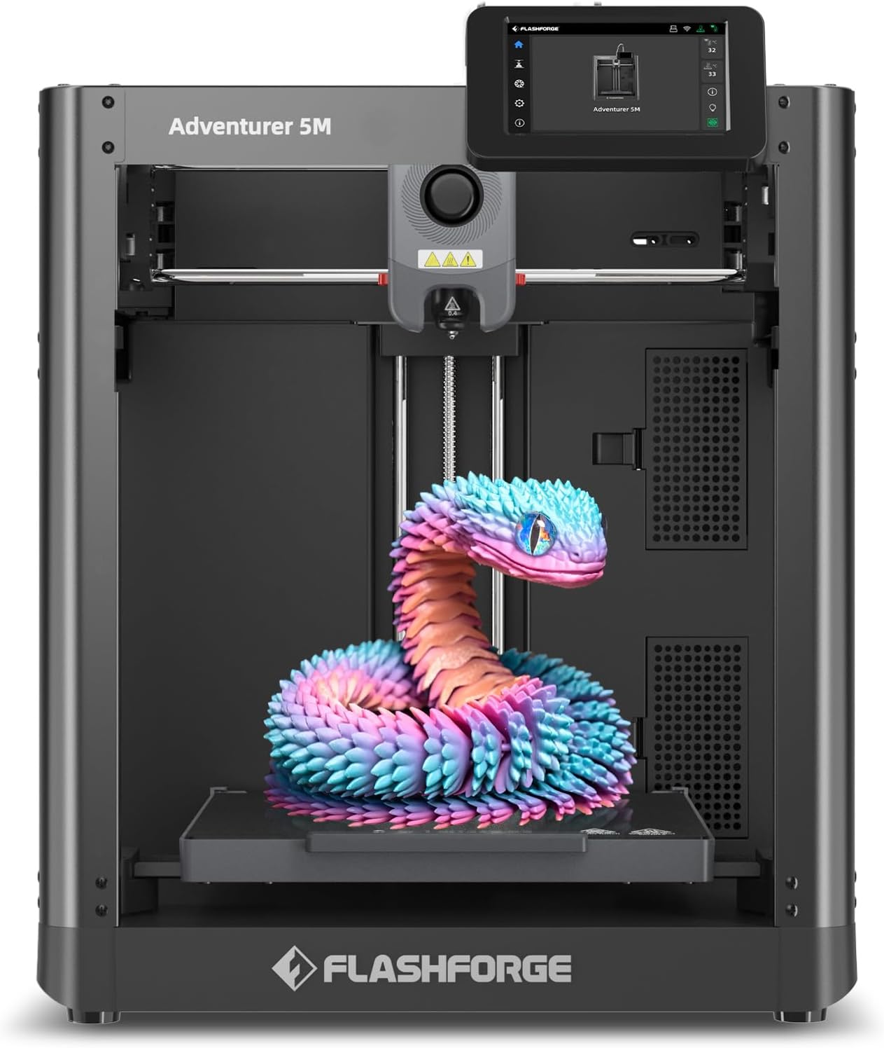 FLASHFORGE Adventurer 5M Pro 3D Printer with 1 Click Auto Printing System, 600mm/s High-Speed, Quick Detachable 280°C Nozzle, Core XY All-Metal Structure, Multi-Functional 220x220x220mm 3D Printer