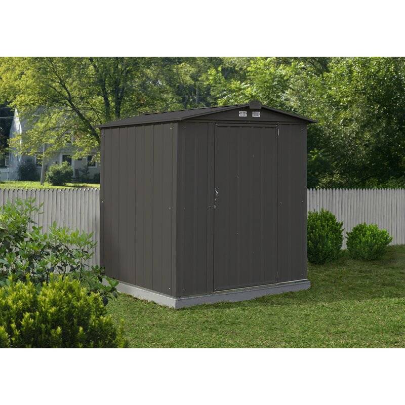 Shed 6 ft. W x 5 ft. D Metal Storage Shed