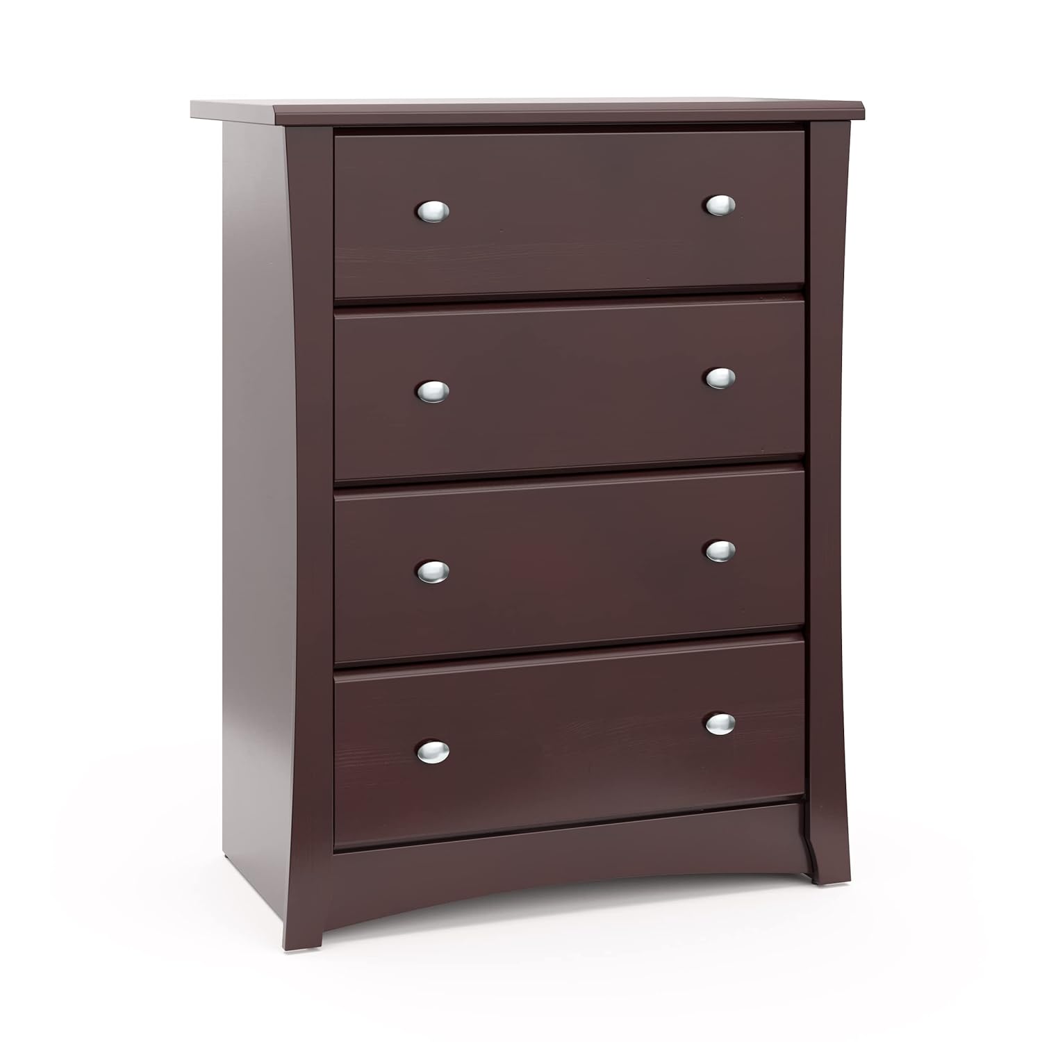 Storkcraft Crescent 6 Drawer Double Dresser (Pebble Gray) – GREENGUARD Gold Certified, For Nursery, Dresser, Kids Nursery Organizer, Chest of Drawers