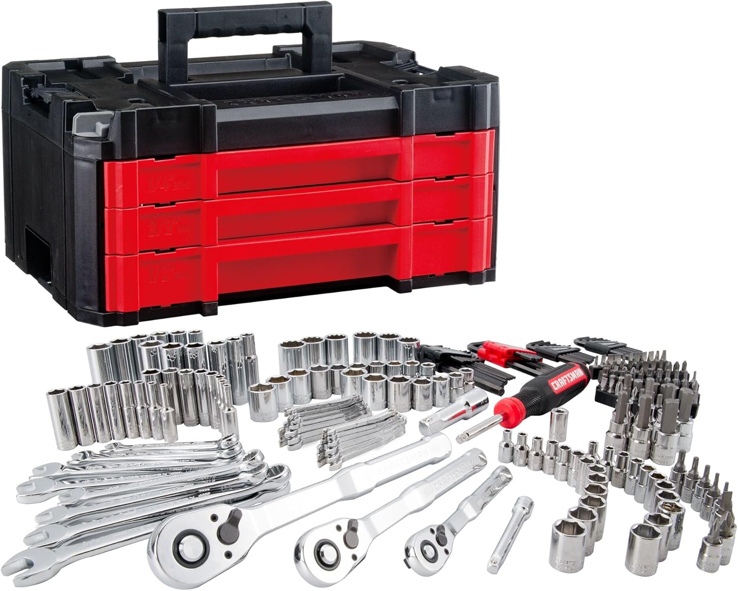 CRAFTSMAN Socket Set, 262-Piece Mechanic Tool Set, 1/4