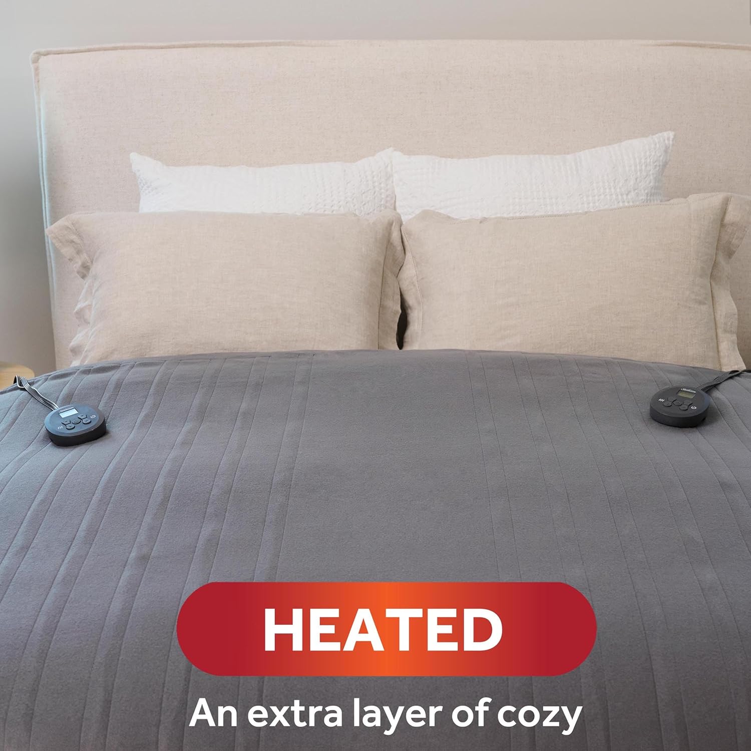 Sunbeam Royal Ultra Fleece Heated Electric Blanket King Size, 90