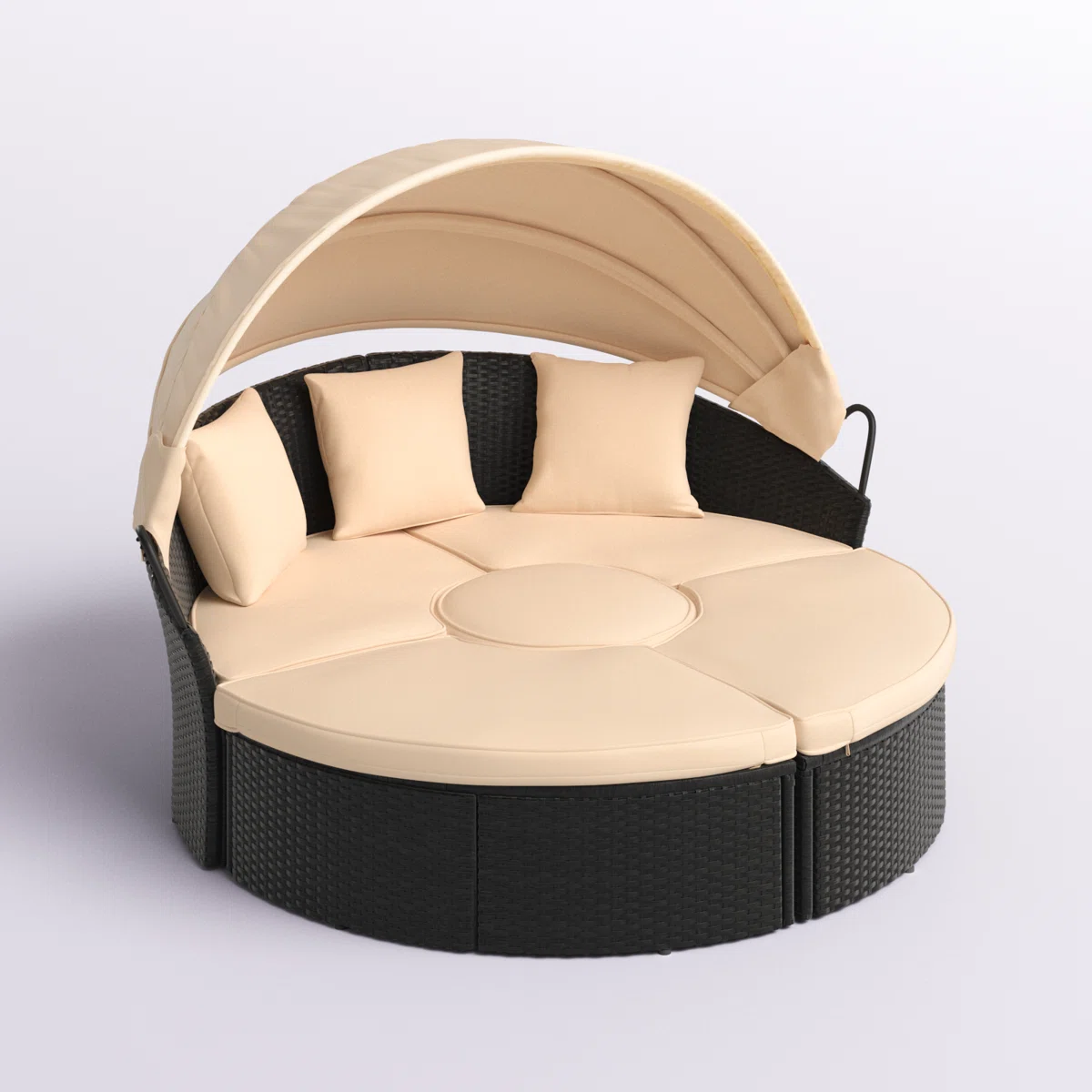 Antashia 70'' Wide Outdoor Patio Daybed with Cushions