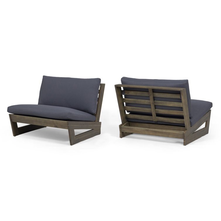 Louise Patio Chair with Cushions (Set of 2)