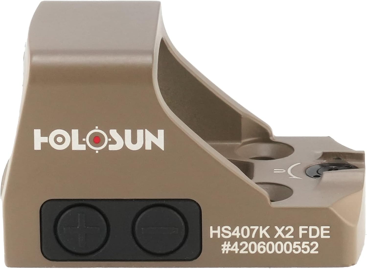 HOLOSUN HS407K X2 Red 6 MOA Dot Open Reflex Optical Sight for Subcompact Pistols - Durable Parallax Free Unlimited Eye Relief Handgun Sight with Aluminum Housing & Shake Awake Technology