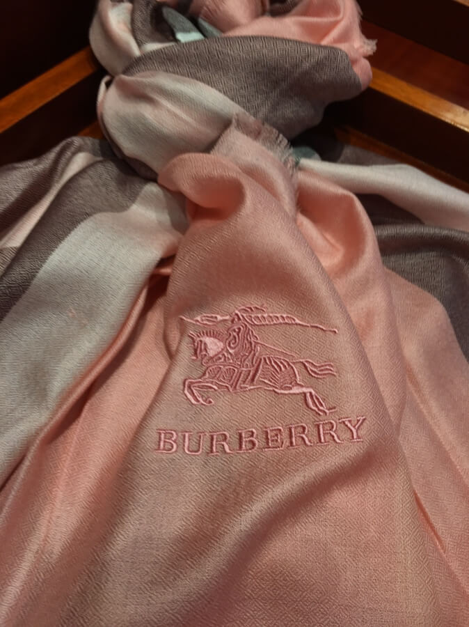 Burberry Check Wool Scarf 3743