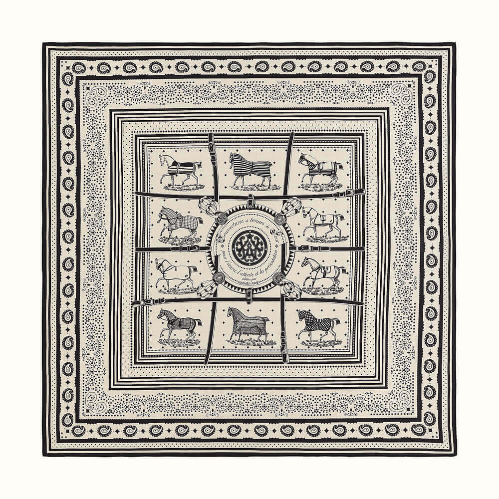 Hermes Couvertures Et Tenues De Jour Bandana Shawl 140 H243507