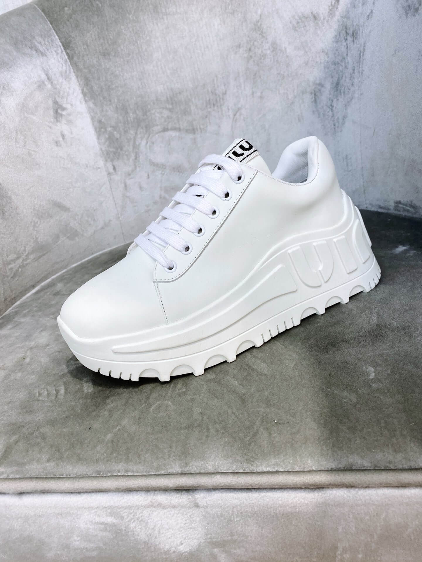 Miu Miu Platform Low-Top Sneakers 5E758