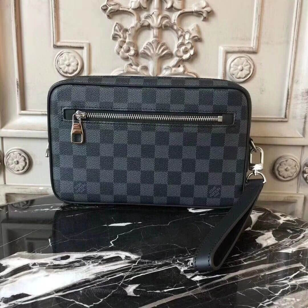 Louis Vuitton Damier Graphite Canvas Kasai Clutch N41664