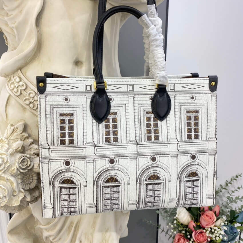 Louis Vuitton Printed Matte Calf Leather Onthego MM M59264