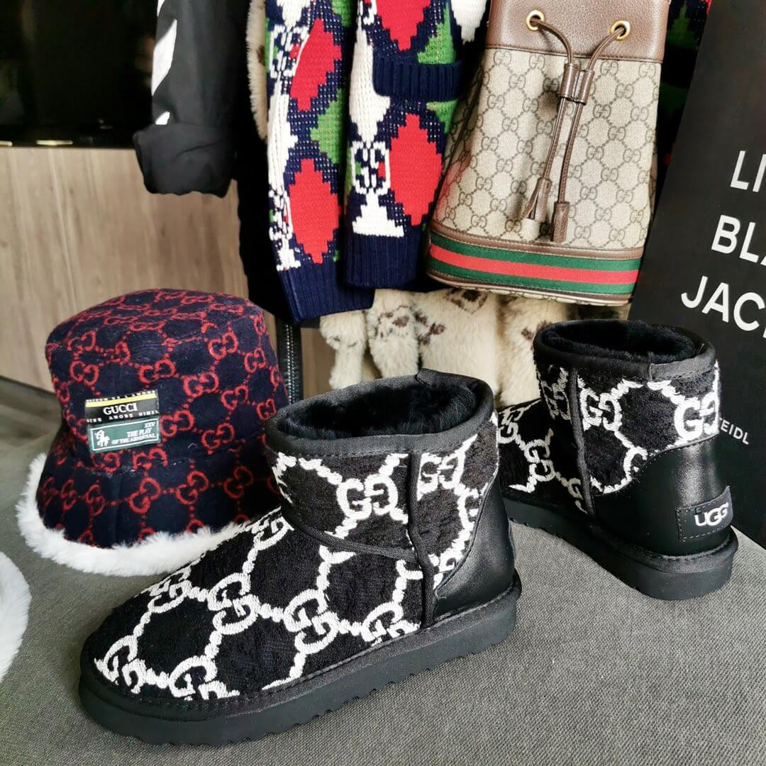 Gucci GG Wool Ankle Boot 599017