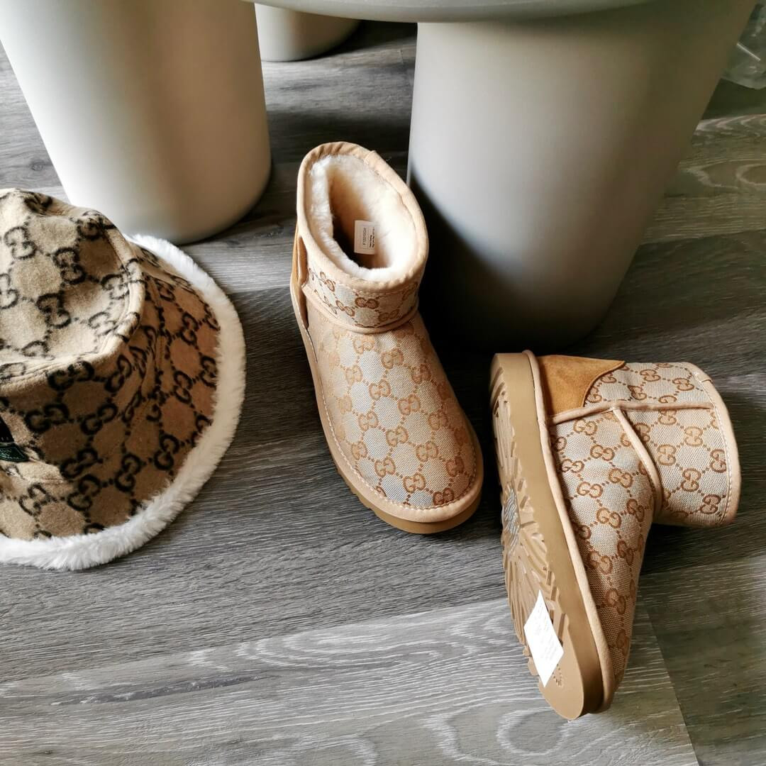 Gucci GG Wool Ankle Boot 599017