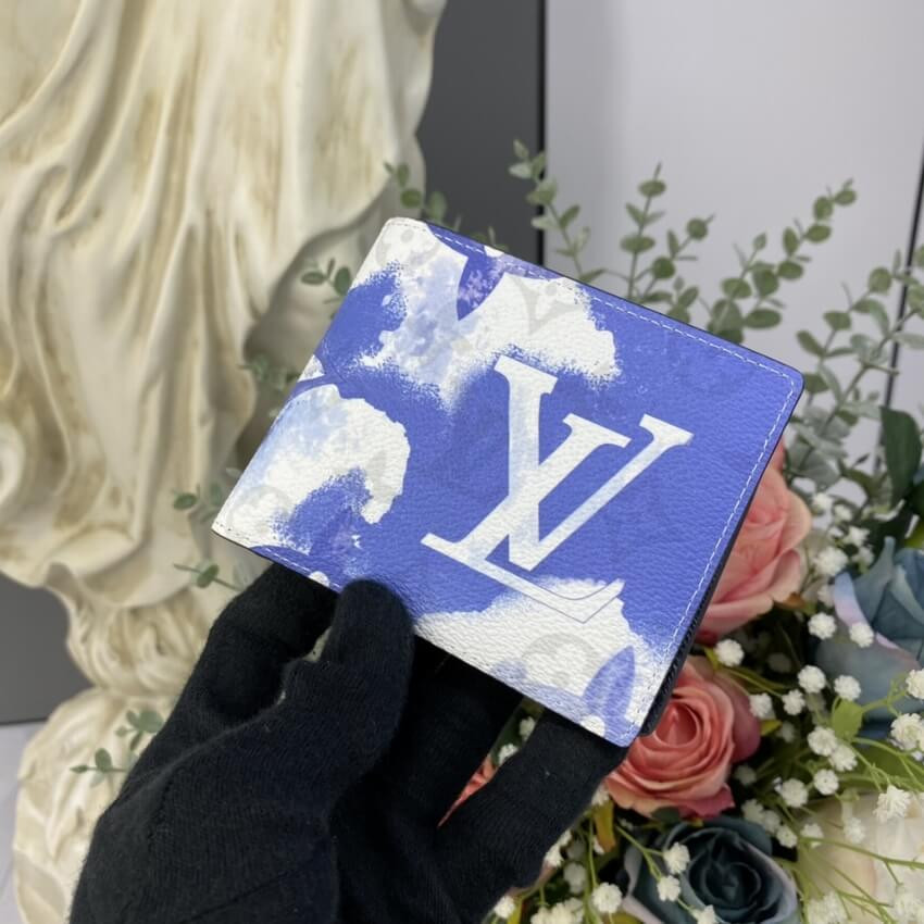 Louis Vuitton Blue Multiple Wallet M80458