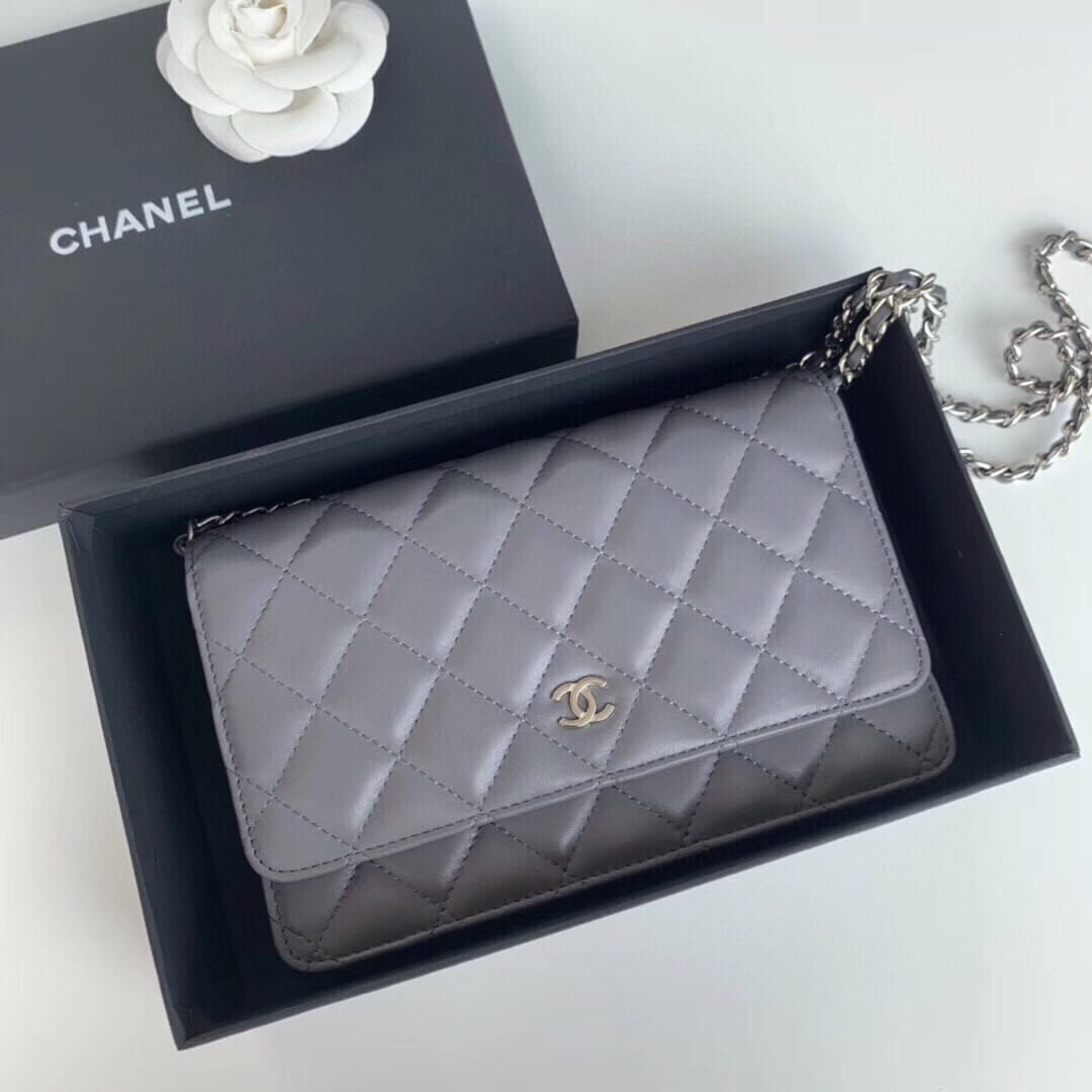 Chanel Classic Lambskin Wallet On Chain WOC AP0250