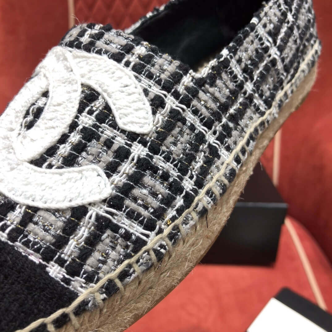 Chanel Tweed & Grosgrain Espadrilles G29762