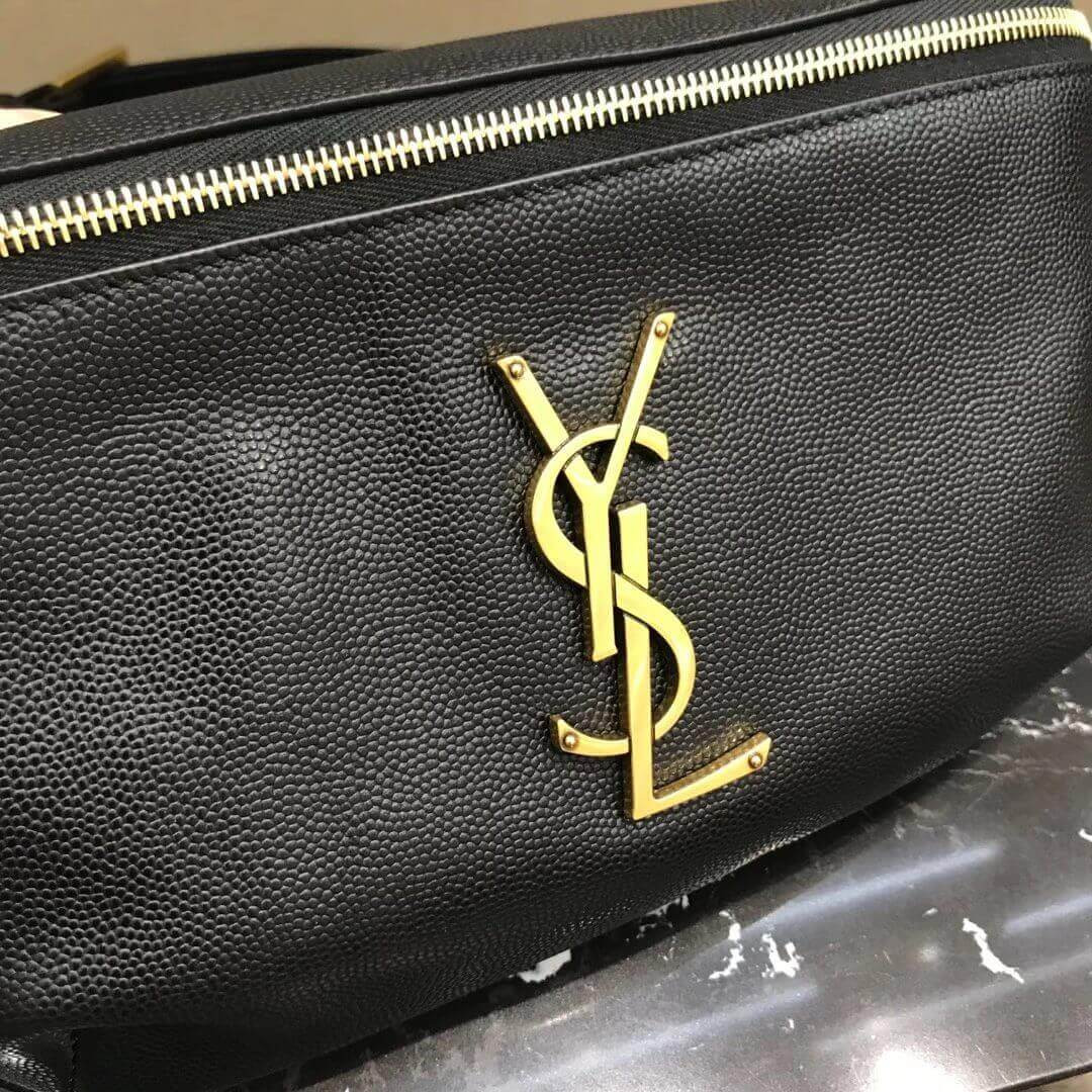 Saint Laurent YSL Classic Monogram Belt Bag In Grain Leather 569737
