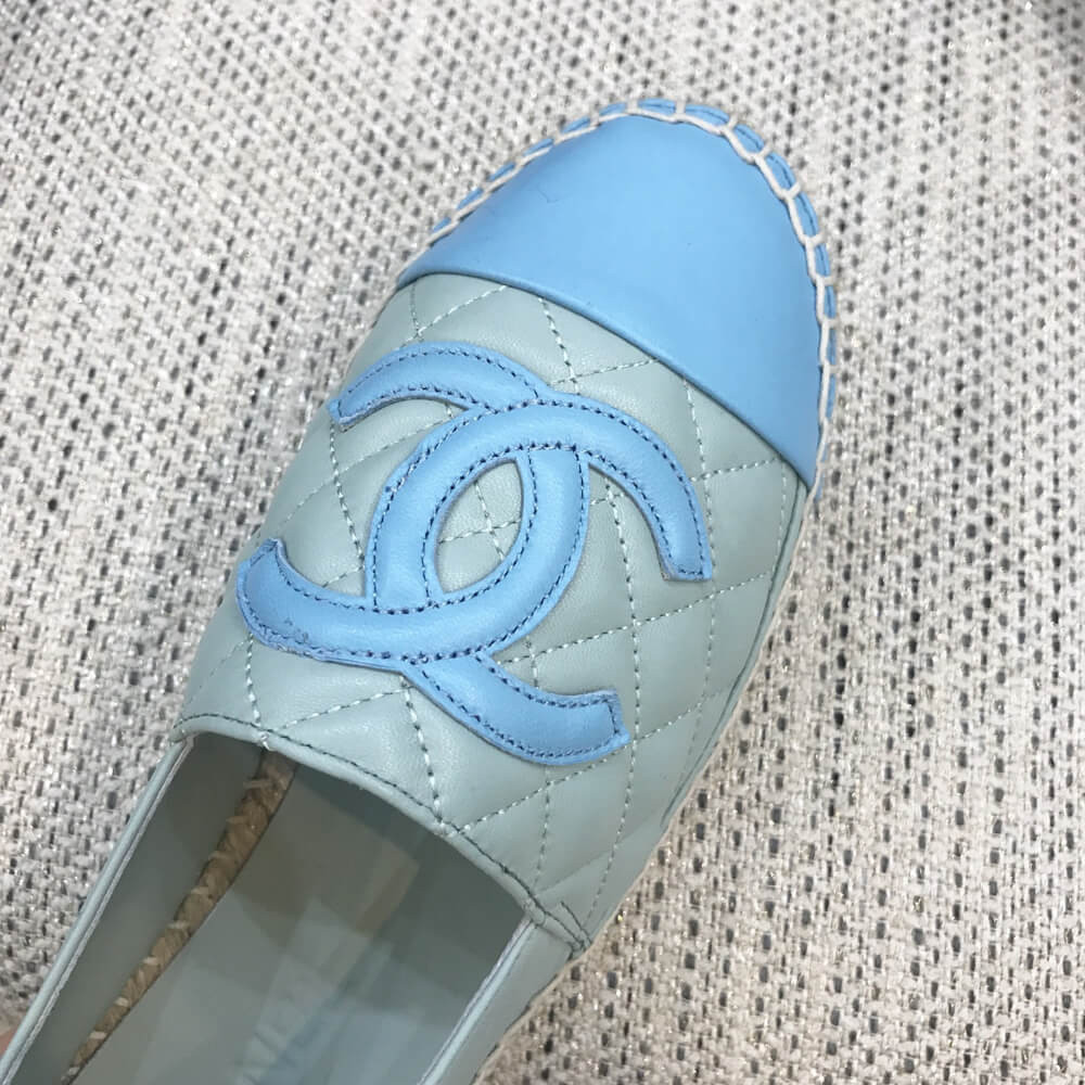 Chanel CC Quilted Espadrilles G29762 Blue