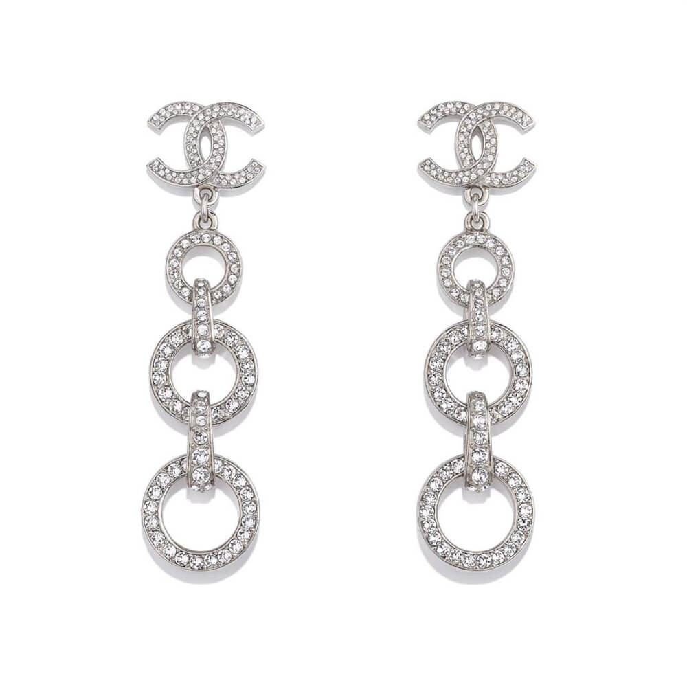 Chanel Icon Chain Party Style Elegant Style Earrings AB4038
