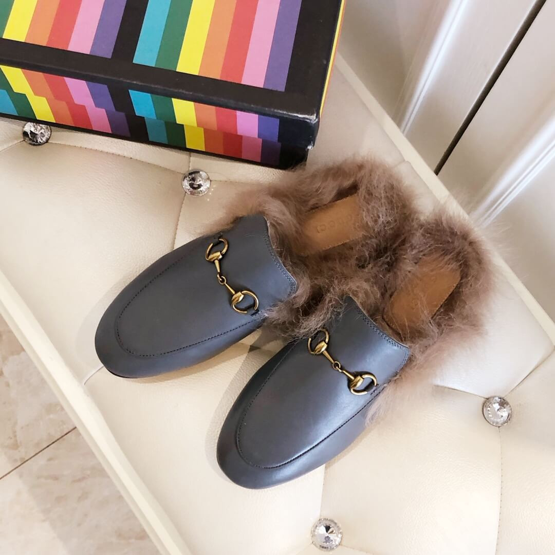 Gucci Princetown Leather Slipper 397749