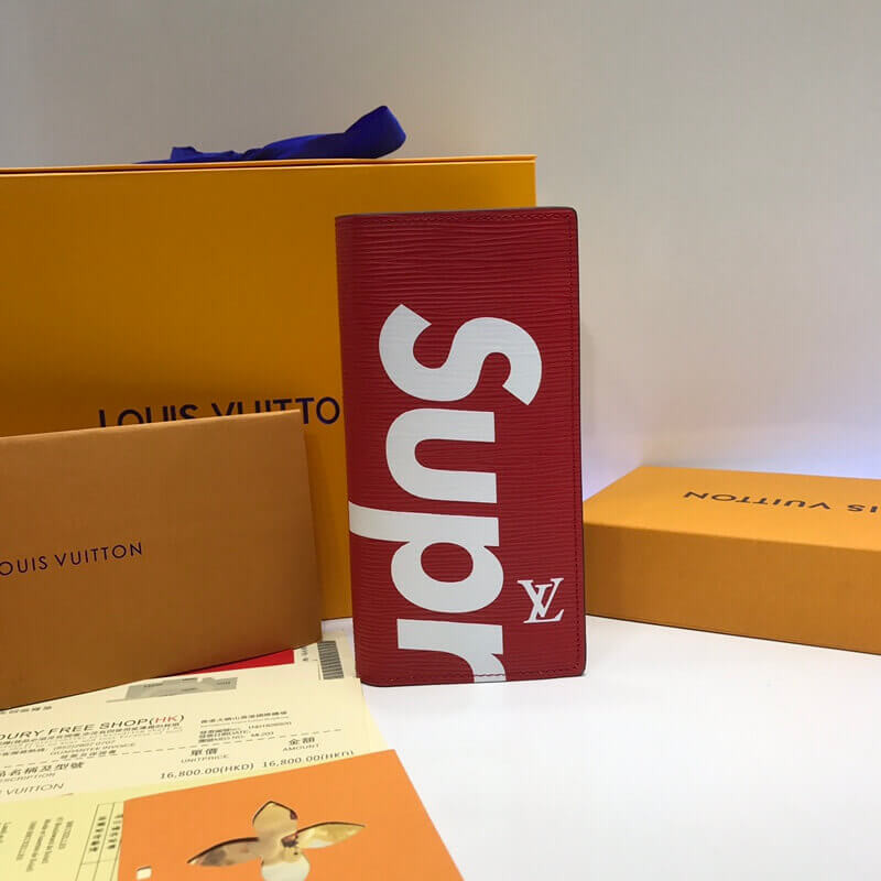 Louis Vuitton X Supreme Epi Brazza Wallet M60622