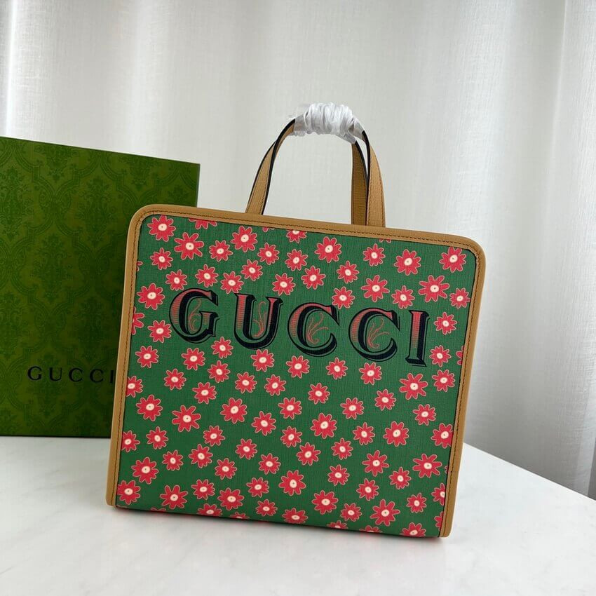 Gucci Kitten Print Tote Bag 630542