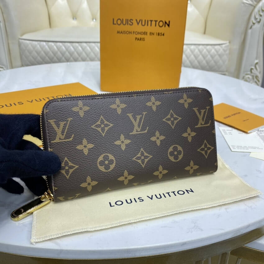 Louis Vuitton Monogram Zippy Wallet M41896 Red