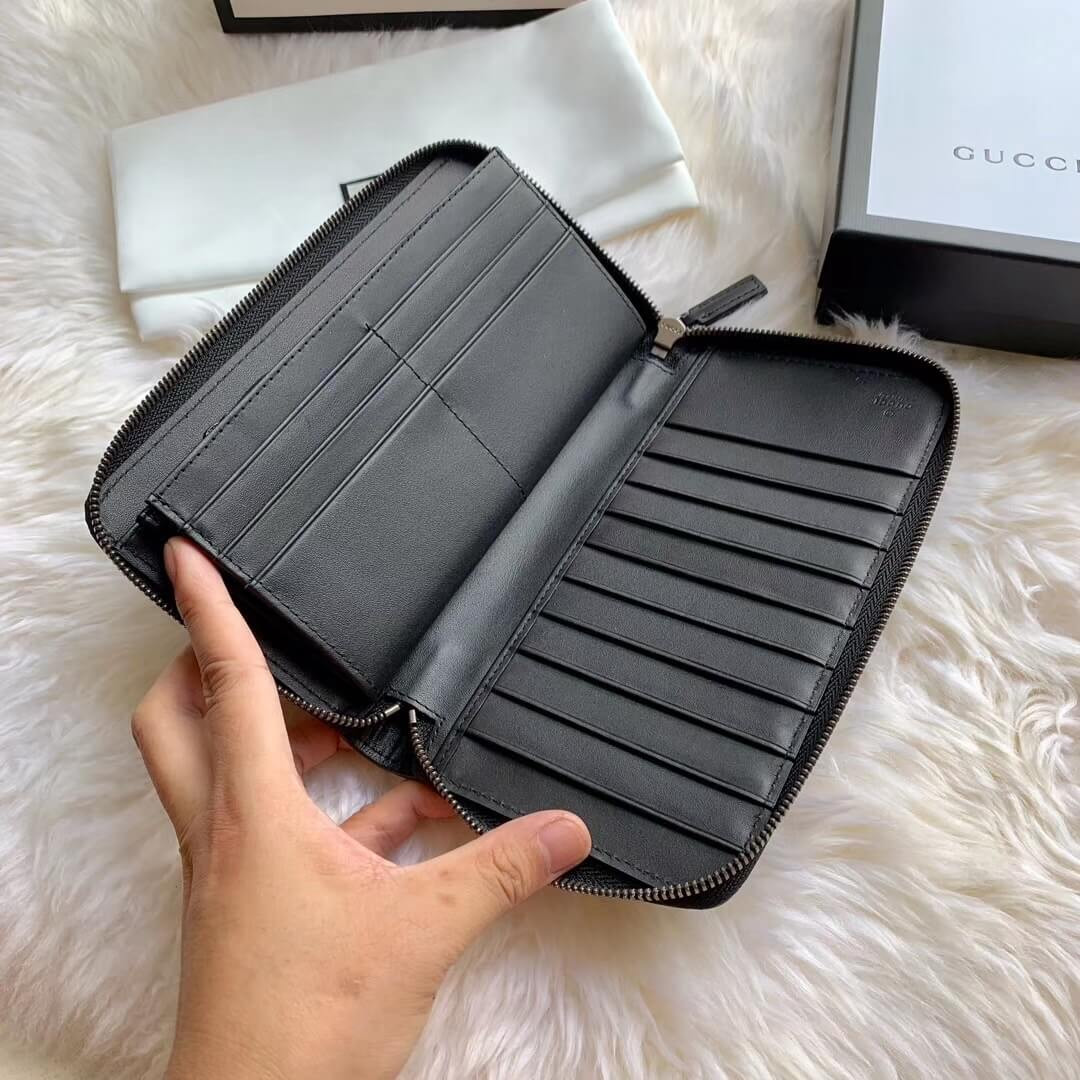 Gucci Signature Zip Around Wallet 233194