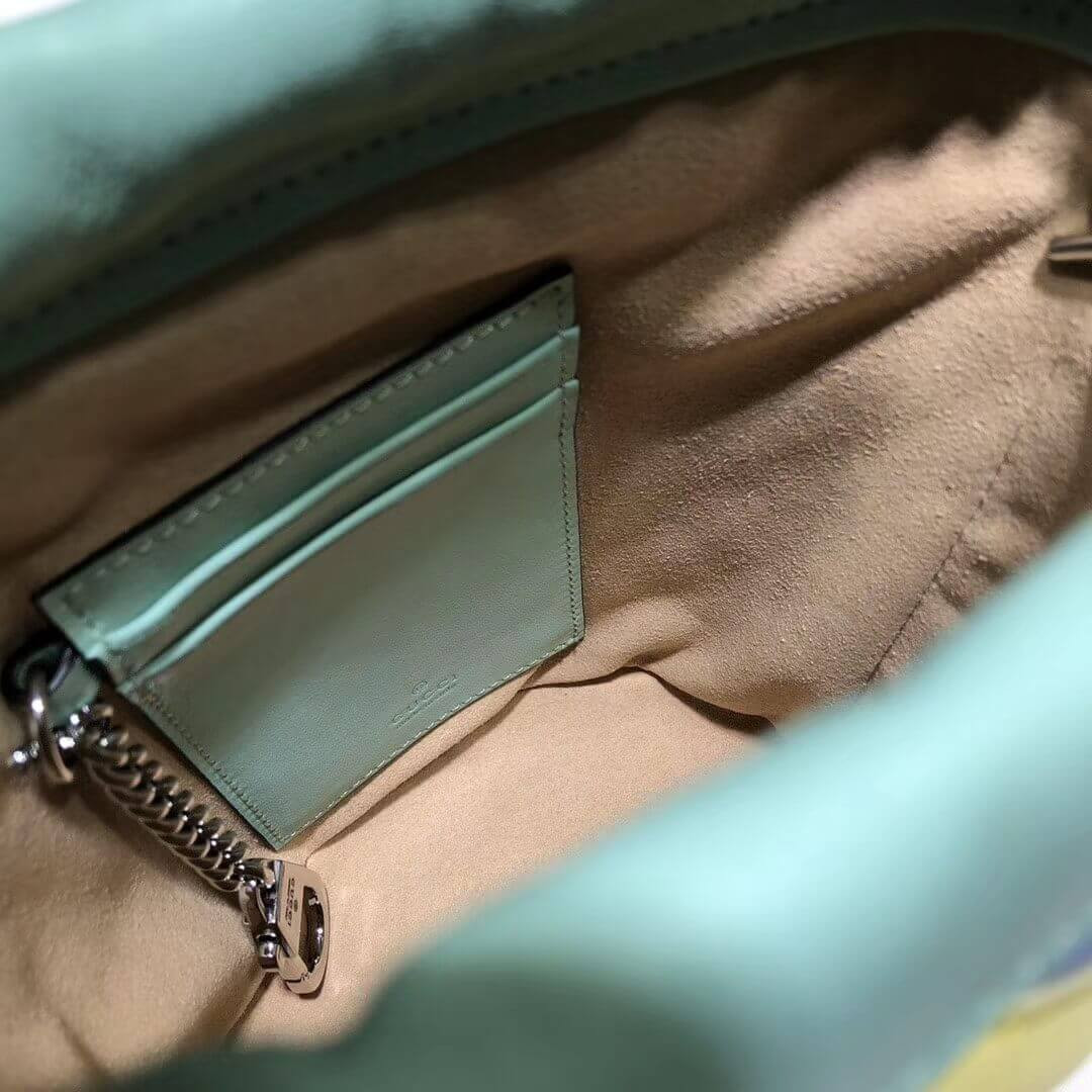 Gucci GG Marmont Mini Bucket Bag In Pastel And Rainbow 575163