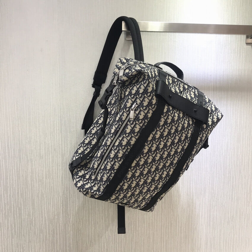 Dior Safari Zip Backpack Oblique Canvas