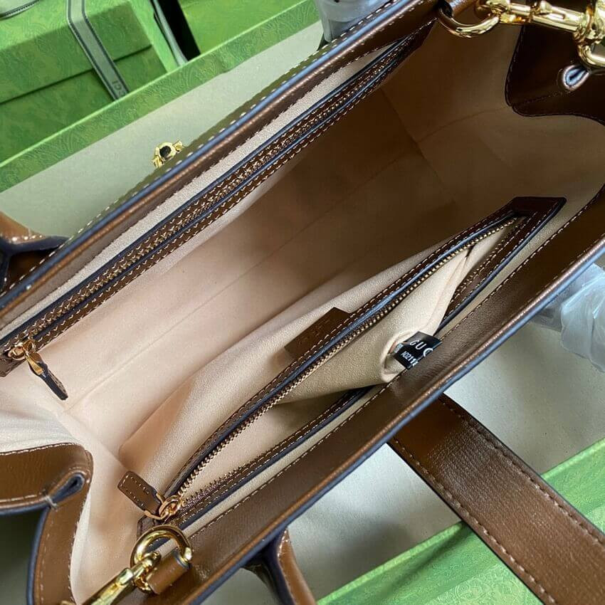 Gucci Jackie 1961 Medium Tote Bag 649016 GG Supreme