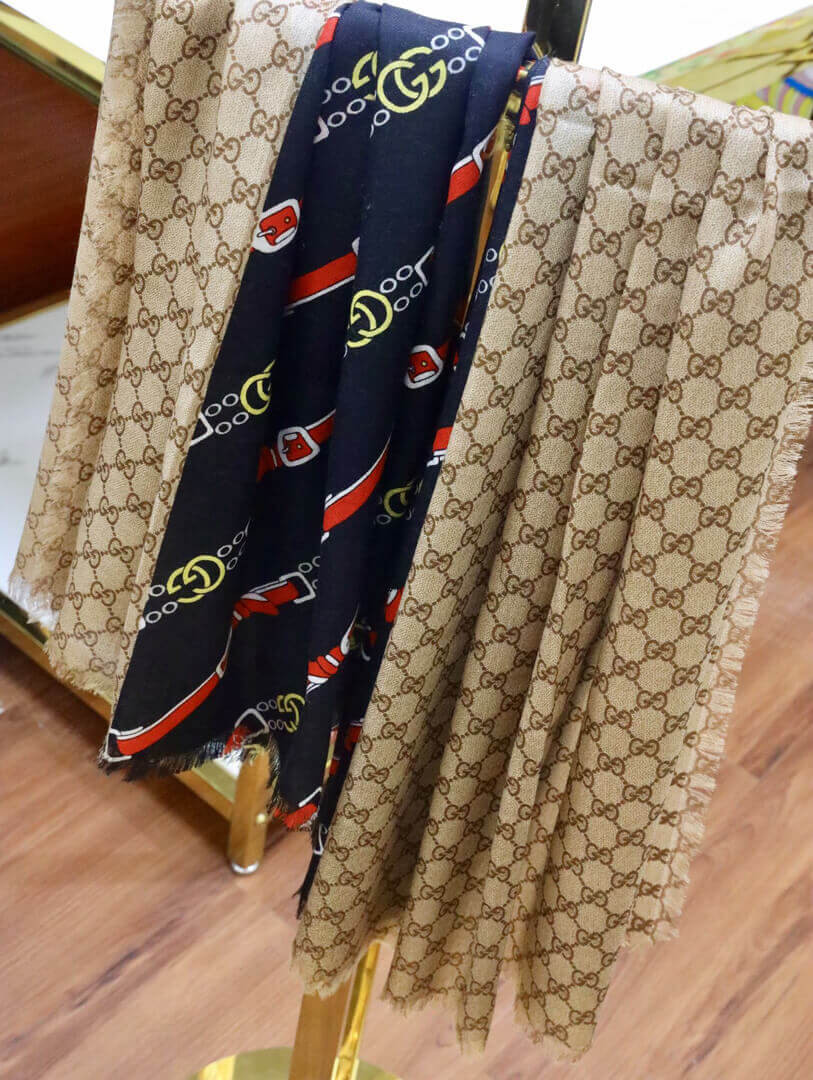 Gucci GG Jacquard Shawl 637220