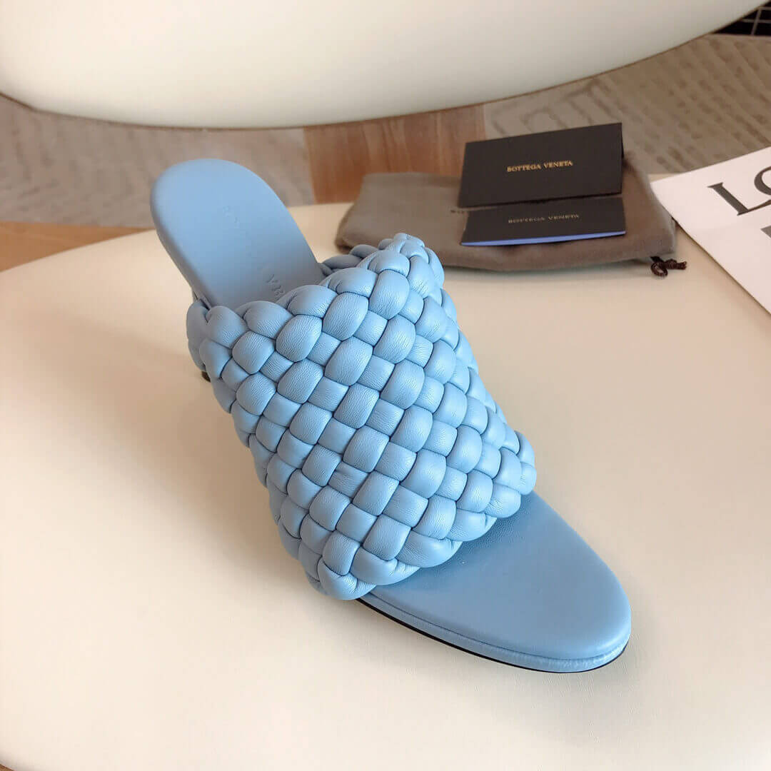 Bottega Veneta BV Curve Sandals 621340 Light Blue